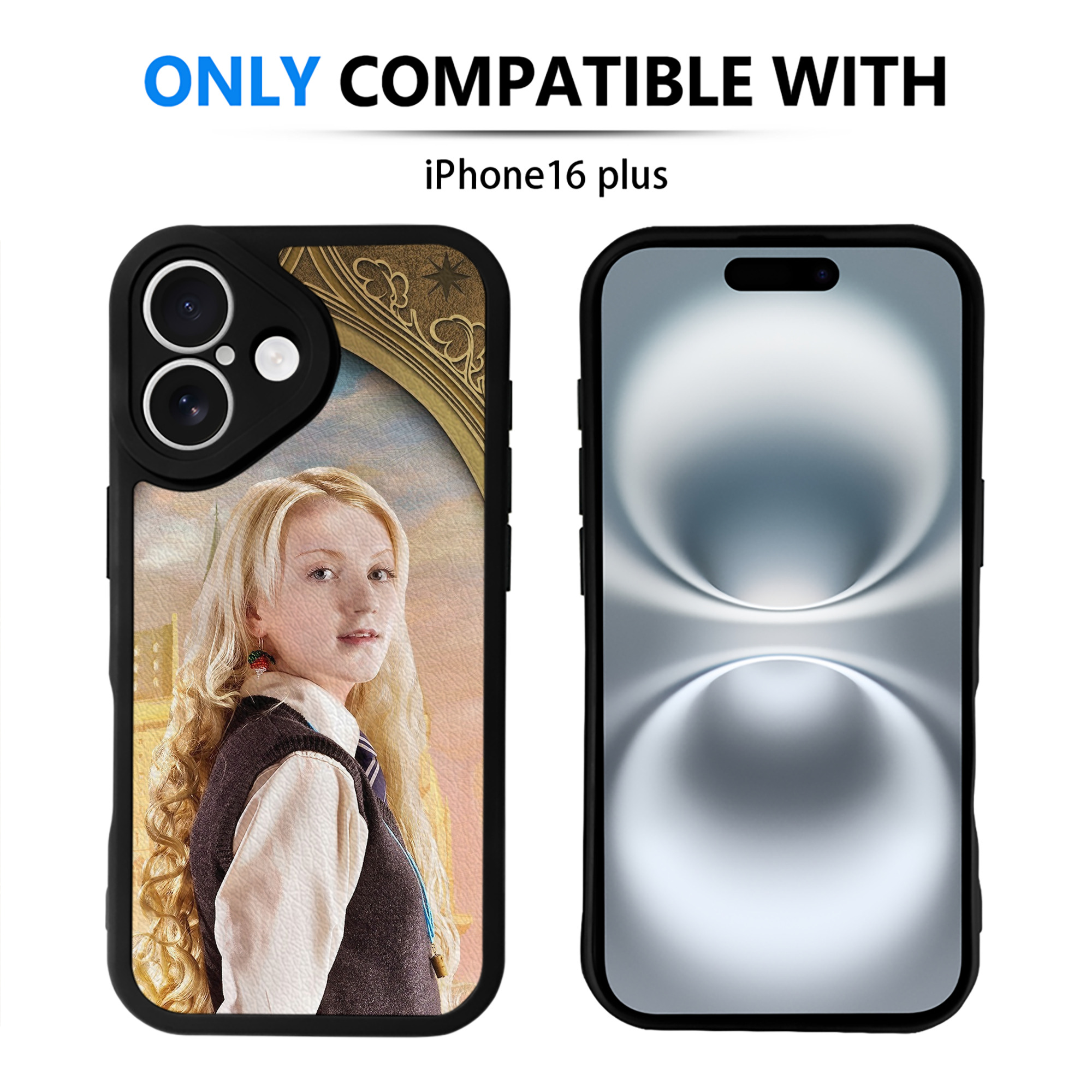 （画像用） Harry Potter ハリー・ポッターシリーズ 【iPhone 16シリーズ対応】シリコンスマホケース（レザー調） 材質：シリコン